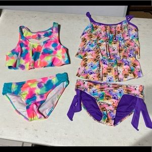 Justice Size 14 swim suits (lot of 2)
